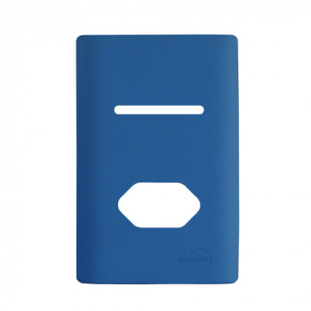 Placa p/ 1 Interruptor + tomada 4x2 - Novara Azul Fosco